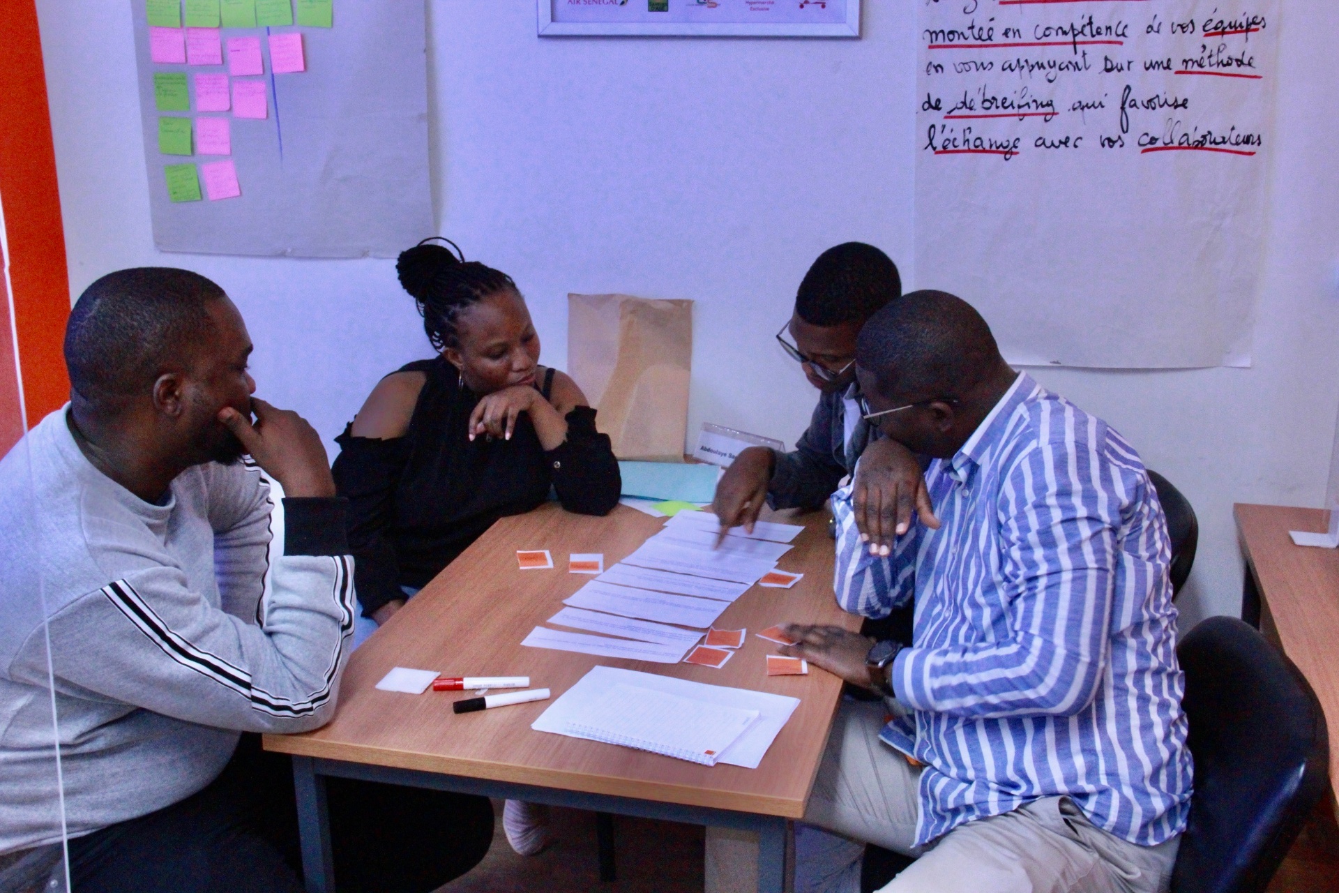 Atelier collaboratif en équipe